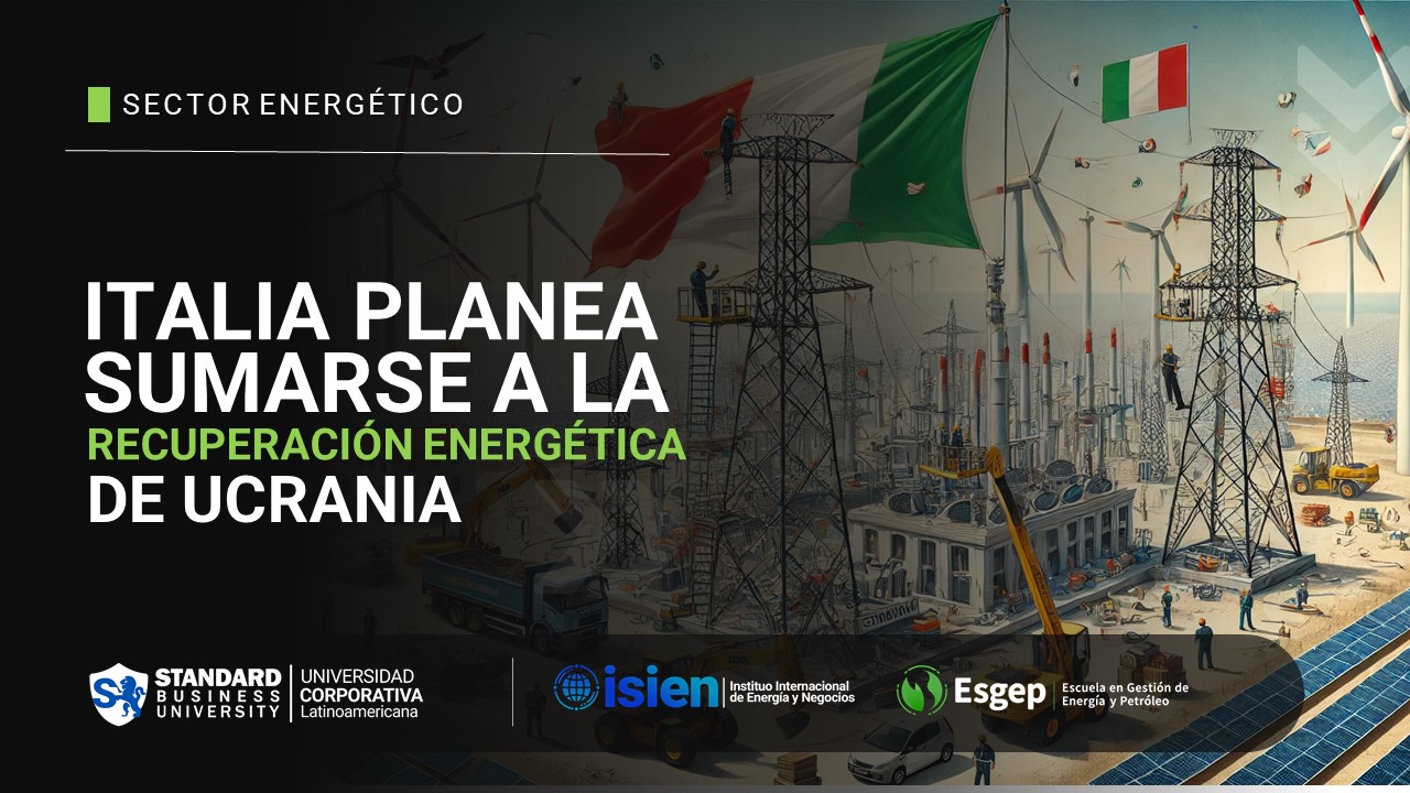 Italia planea sumarse a la recuperación energética de Ucrania
